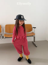 ［ELLY MOLLY］Loen stripe jogger pants