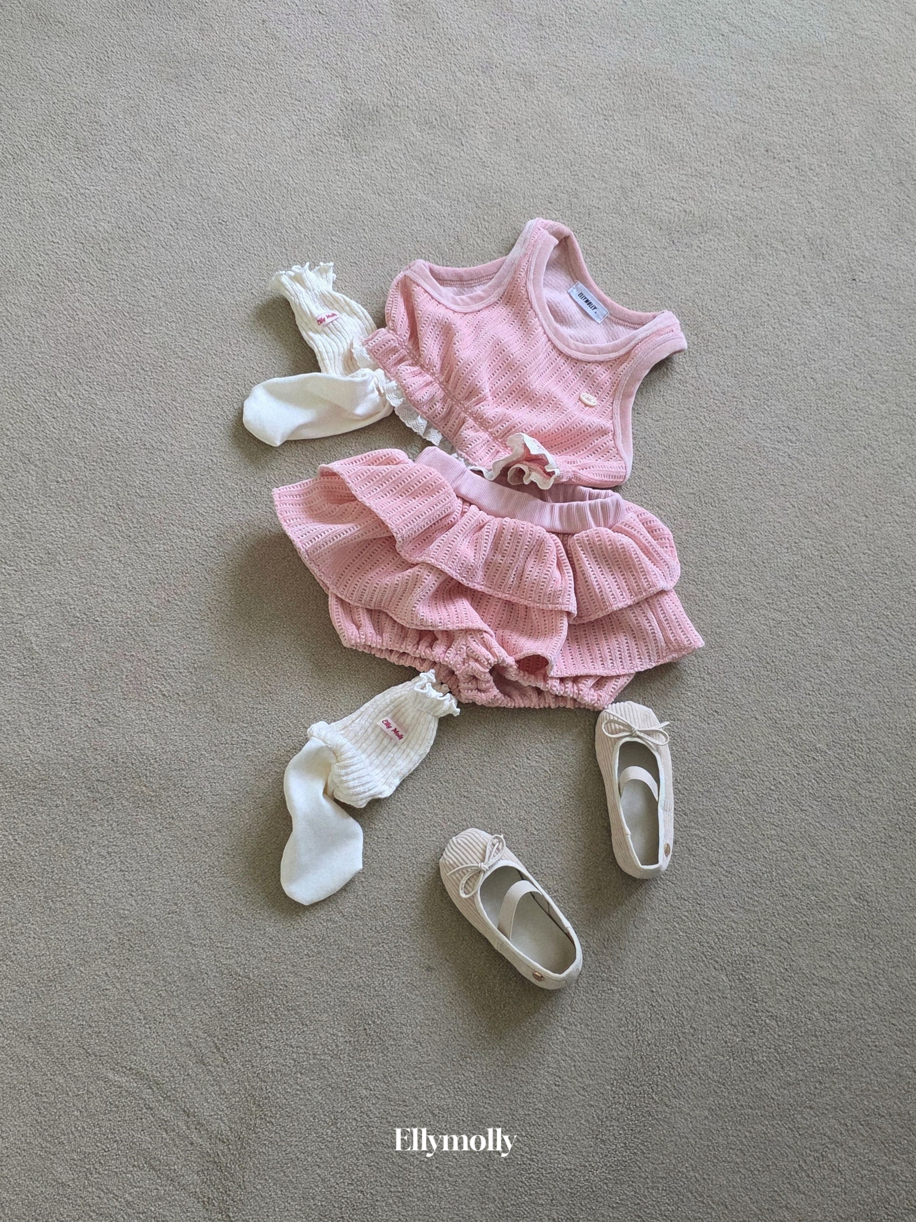 ［ELLY MOLLY］Velvet crunch pants