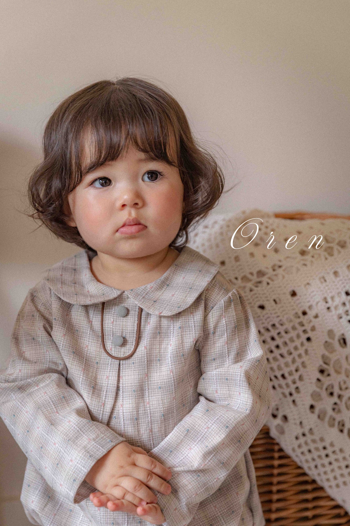 ［OREN］Leandre check rompers