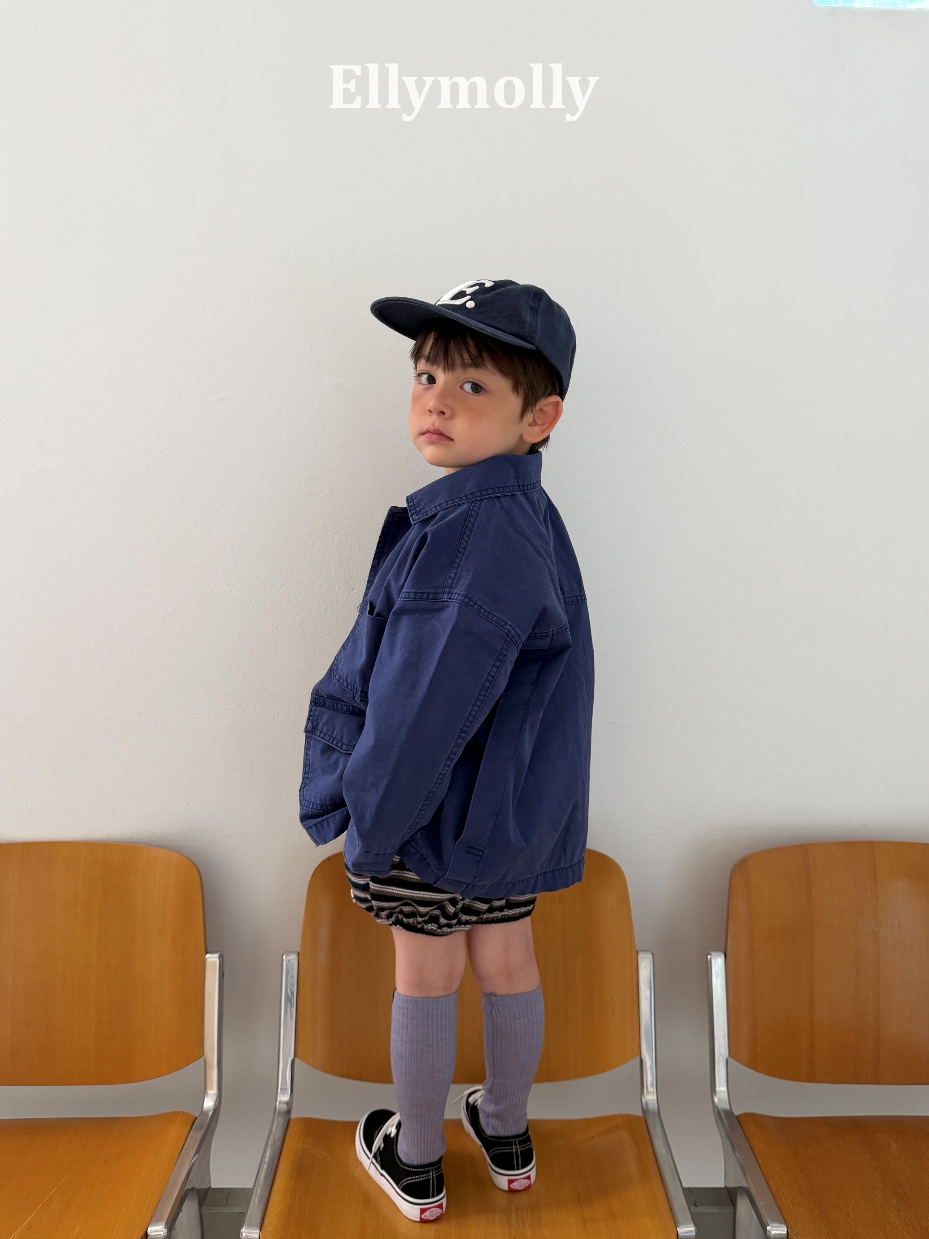 ［ELLY MOLLY］Deep tone utility jacket