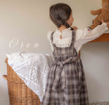 ［OREN］Noirjette check one-piece (kids)