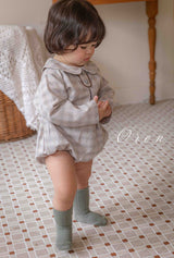 ［OREN］Leandre check rompers