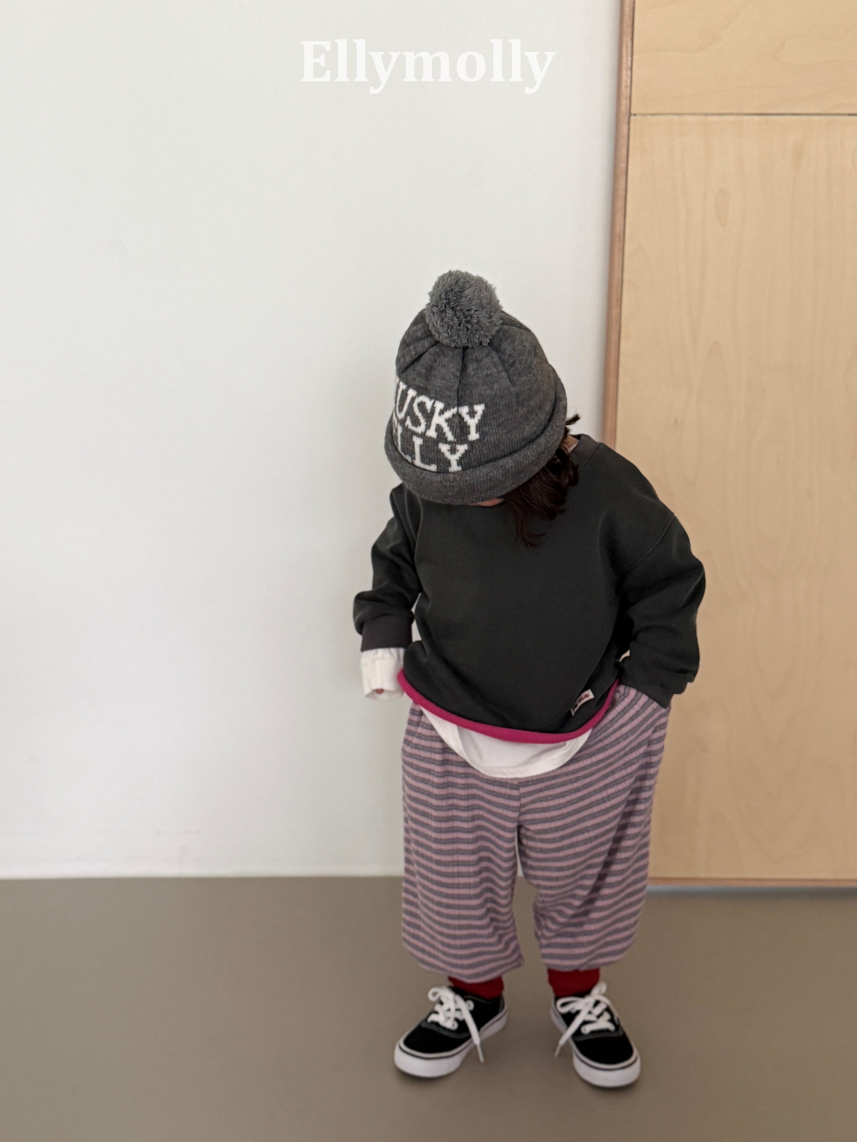［ELLY MOLLY］Loen stripe jogger pants