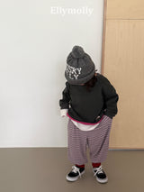 ［ELLY MOLLY］Loen stripe jogger pants
