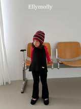 ［ELLY MOLLY］Mellow rib flare pants
