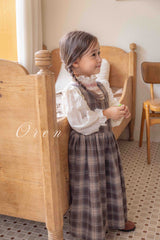 ［OREN］Noirjette check one-piece (kids)