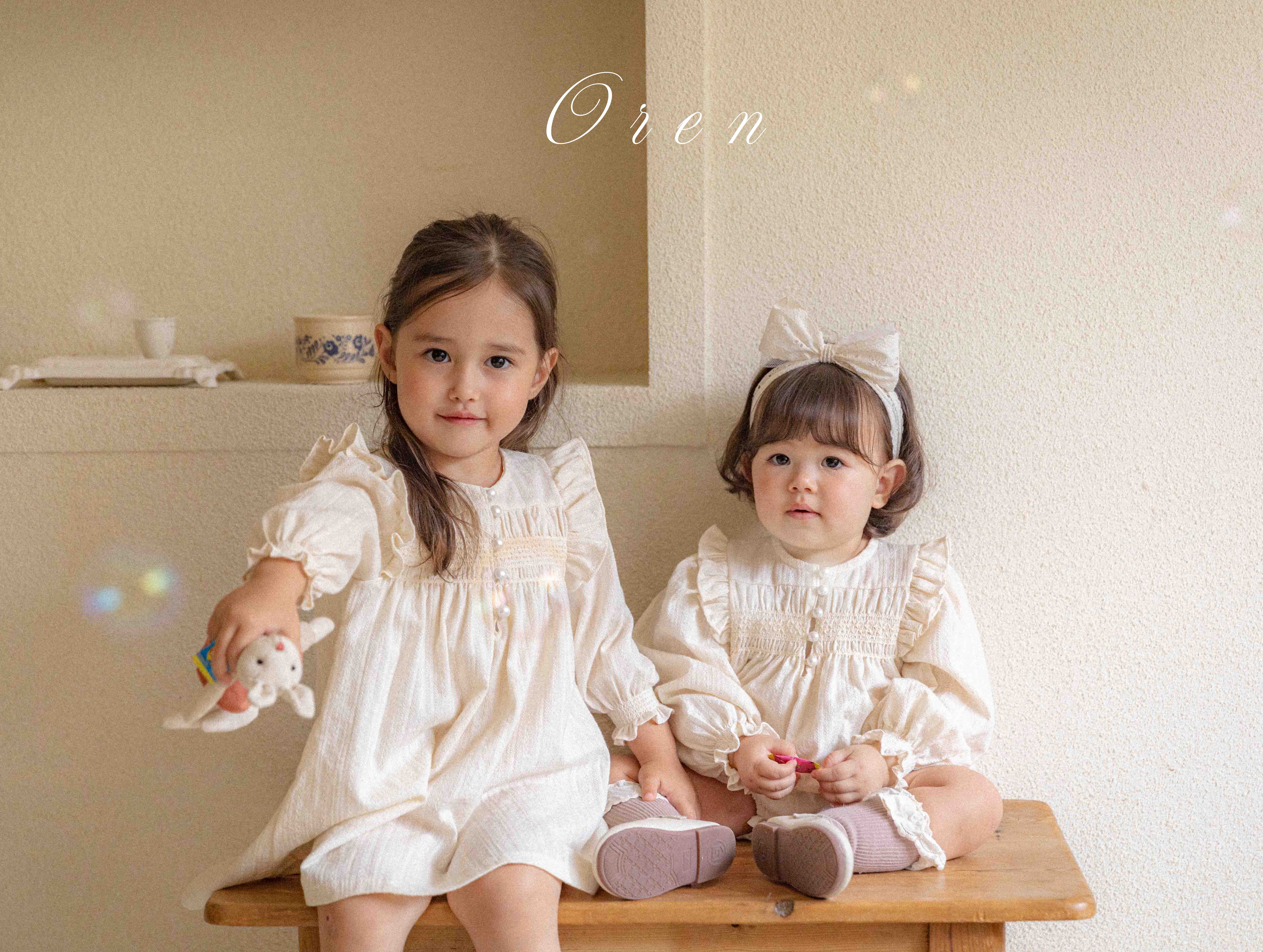 ［OREN］Miel smocking one-piece