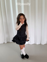 ［ELLY MOLLY］Mona frill denim one-piece