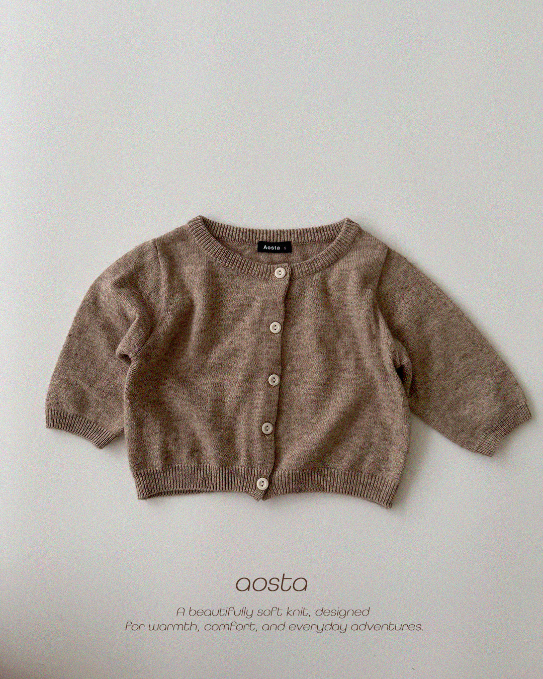 ［Aosta］Knit Cashmere Cardigan