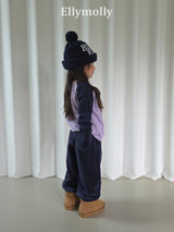 ［ELLY MOLLY］Velvet stripe jogger pants