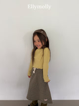 ［ELLY MOLLY］Dine wave rib tops