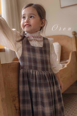 ［OREN］Noirjette check one-piece (kids)