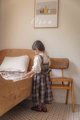 ［OREN］Noirjette check one-piece (kids)