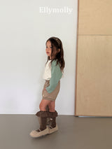 ［ELLY MOLLY］Color block raglan tee