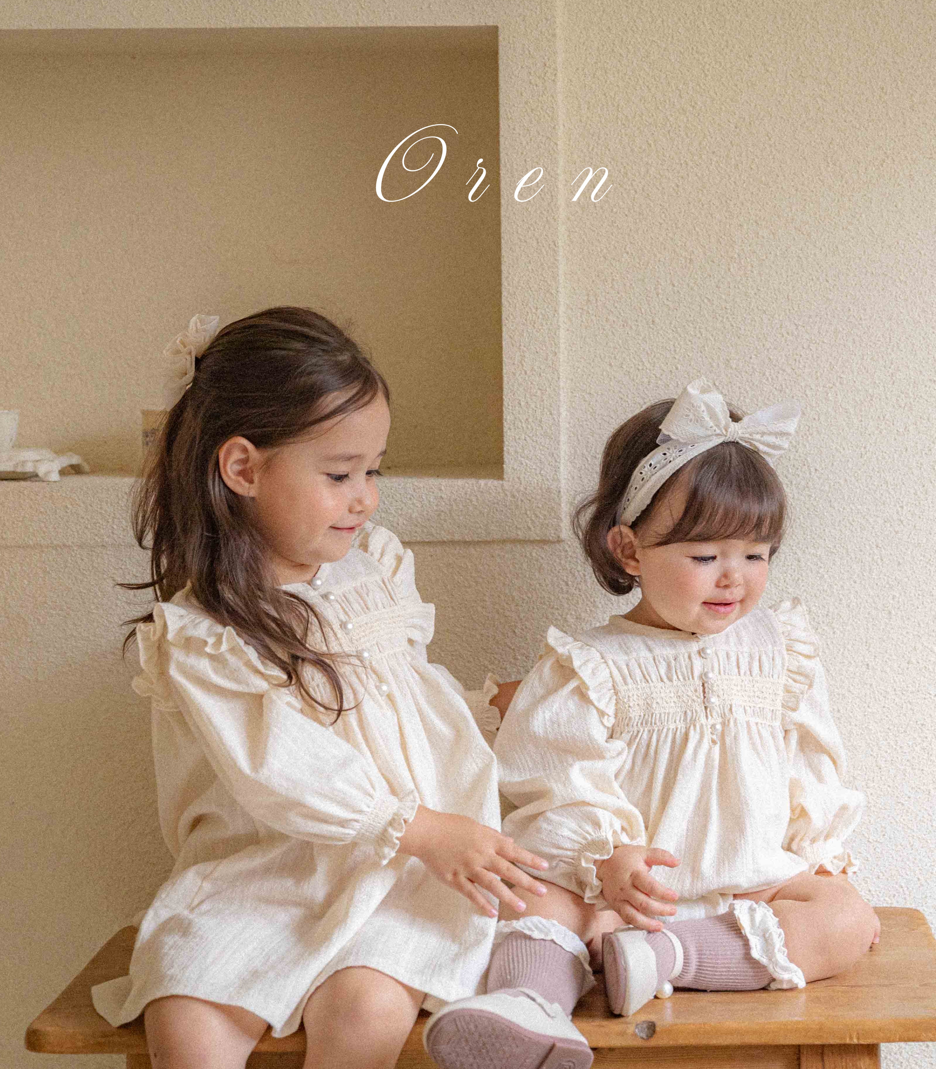 ［OREN］Miel smocking one-piece