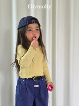 ［ELLY MOLLY］Dine wave rib tops