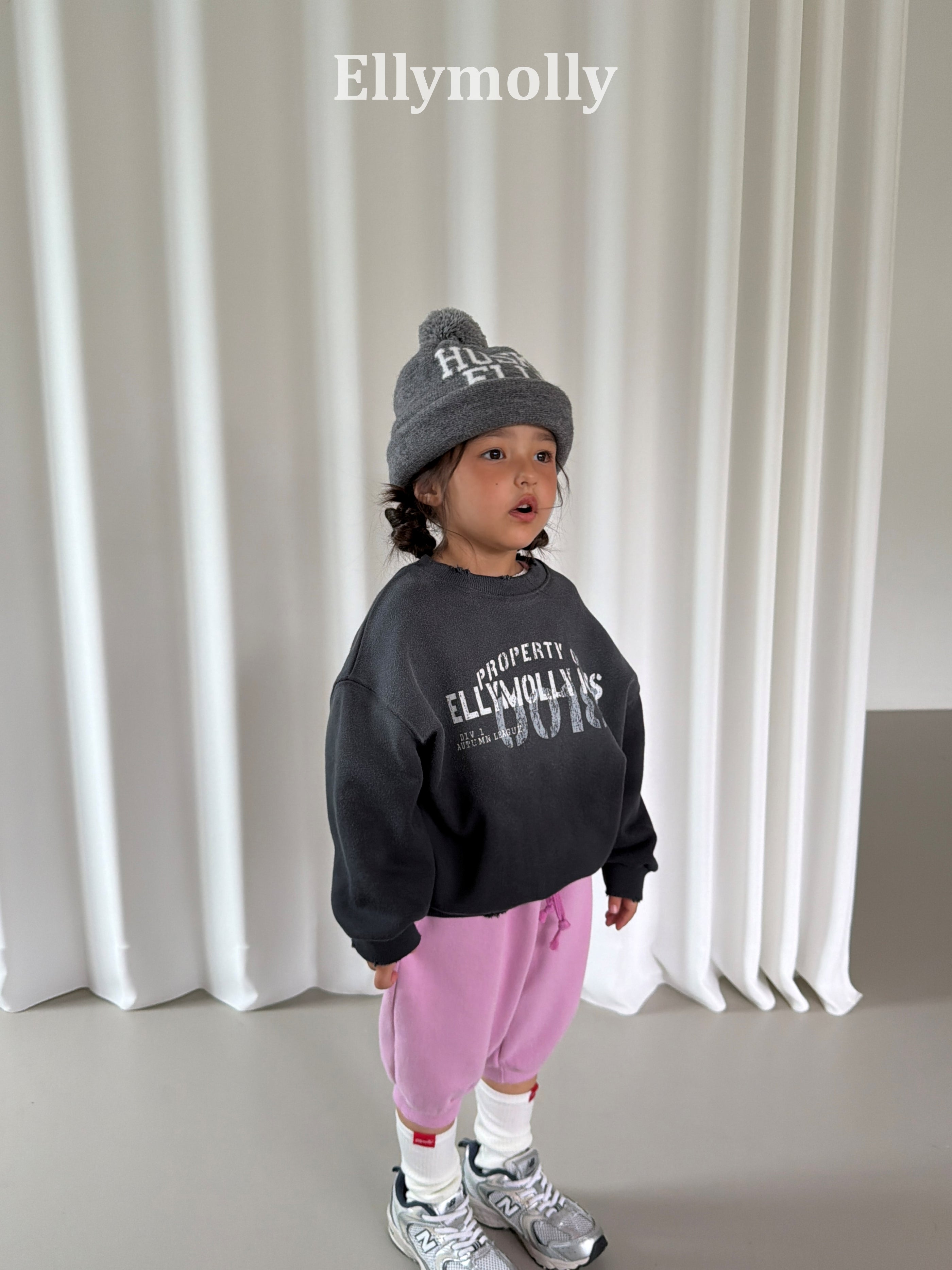 ［ELLY MOLLY］Bubble capri pants