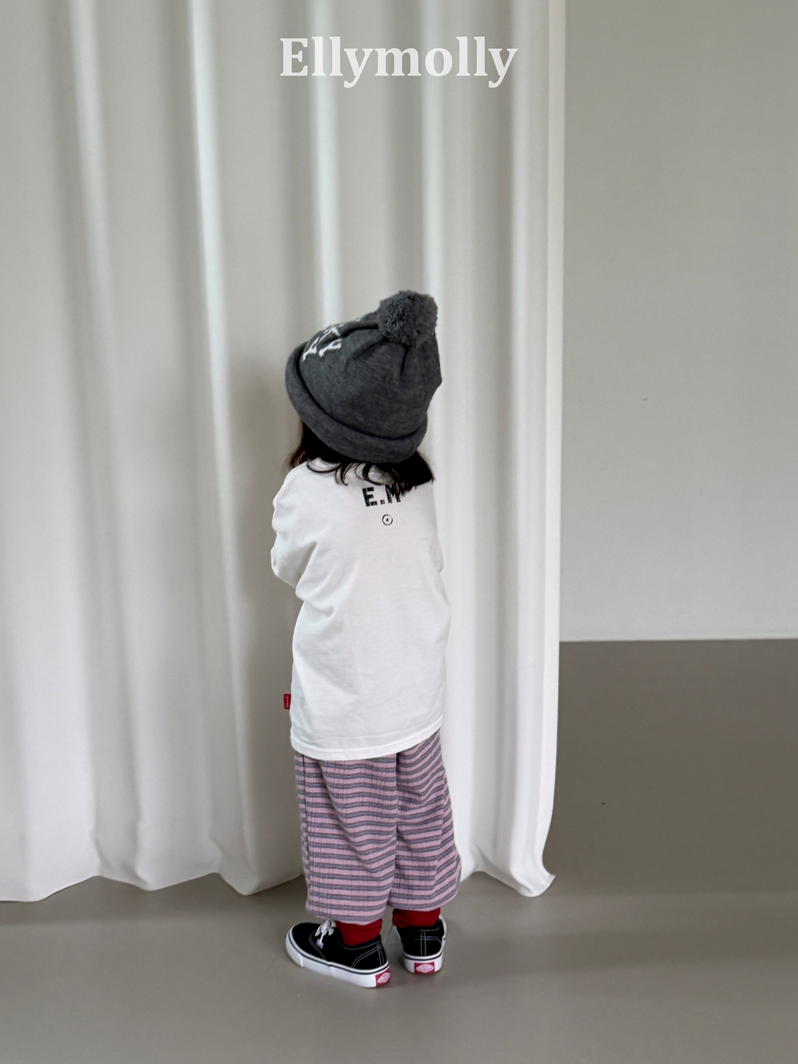 ［ELLY MOLLY］Loen stripe jogger pants