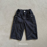 ［ELLY MOLLY］Rivet curve denim pants