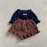 ［ELLY MOLLY］Dot frill pants