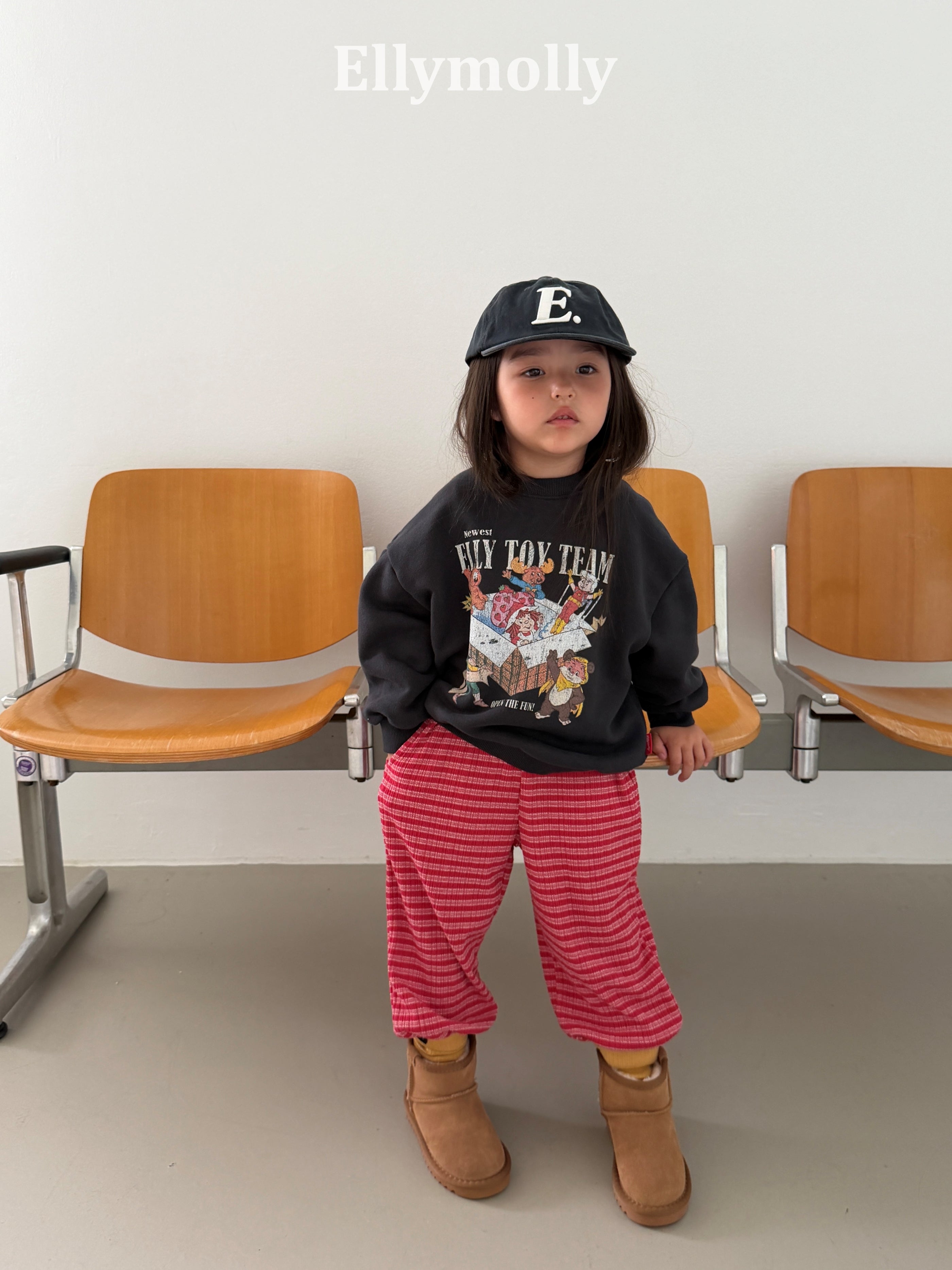 ［ELLY MOLLY］Loen stripe jogger pants