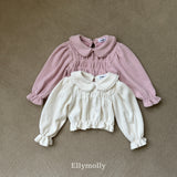 ［ELLY MOLLY］Honey round collar blouse