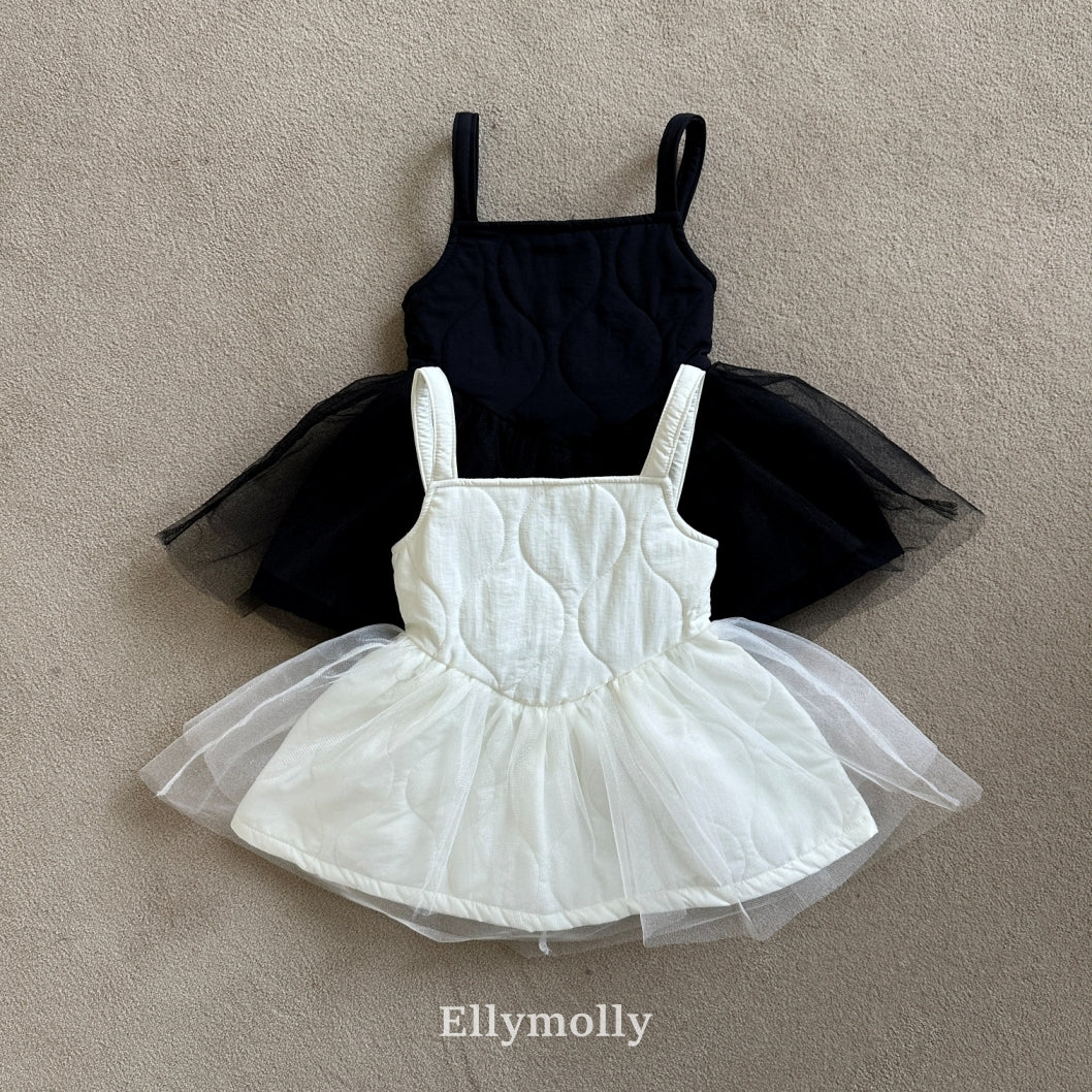 ［ELLY MOLLY］Quilting shasha one-piece