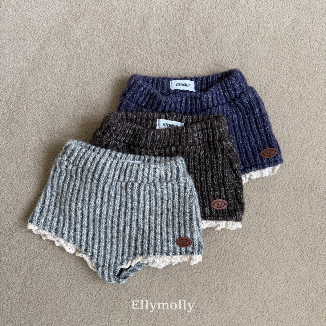 ［ELLY MOLLY］Muffin wool knit pants