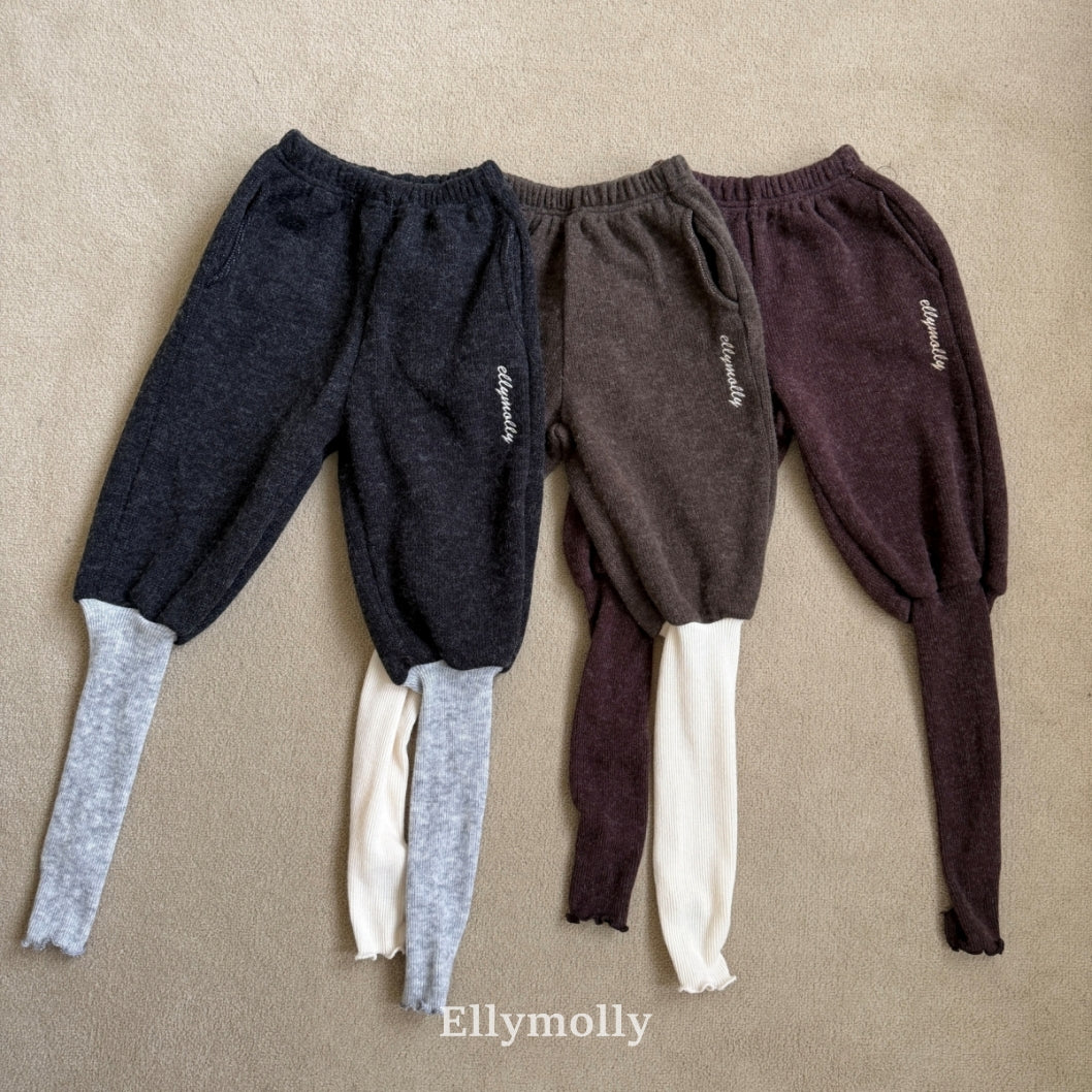 ［ELLY MOLLY］Point warm pants
