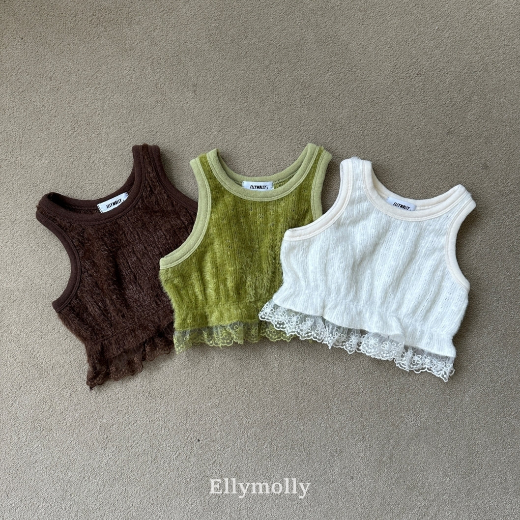 ［ELLY MOLLY］Blooming knit bustier