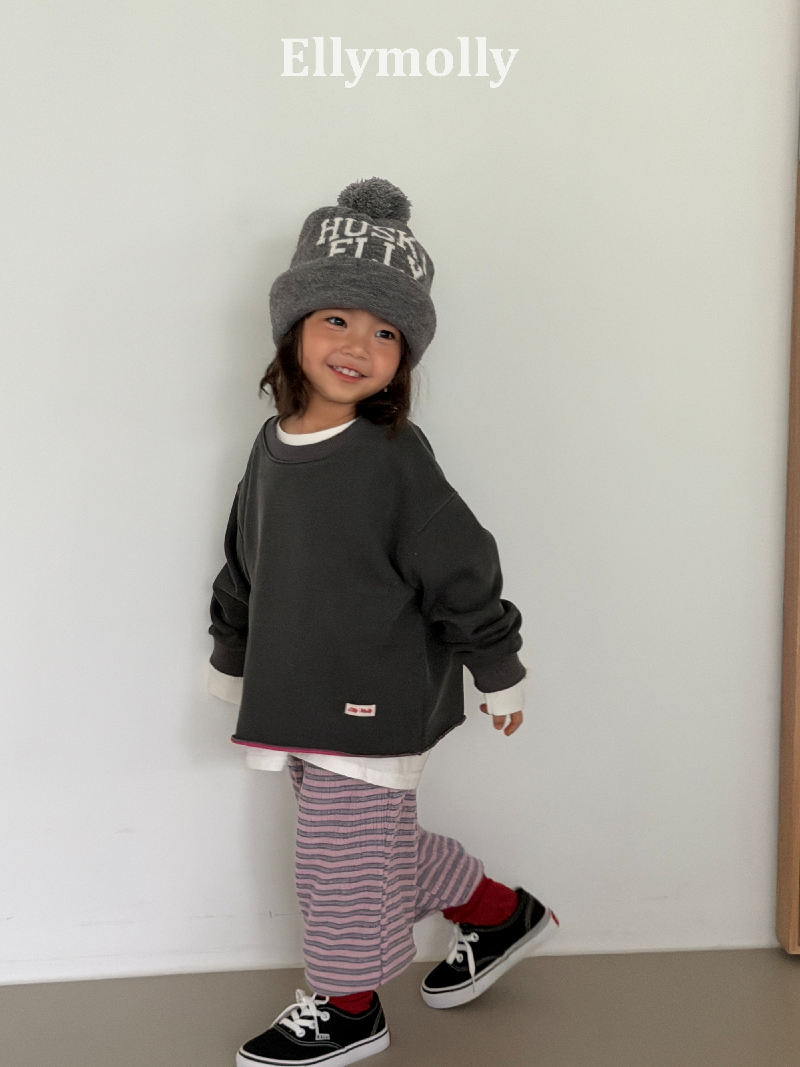 ［ELLY MOLLY］Loen stripe jogger pants