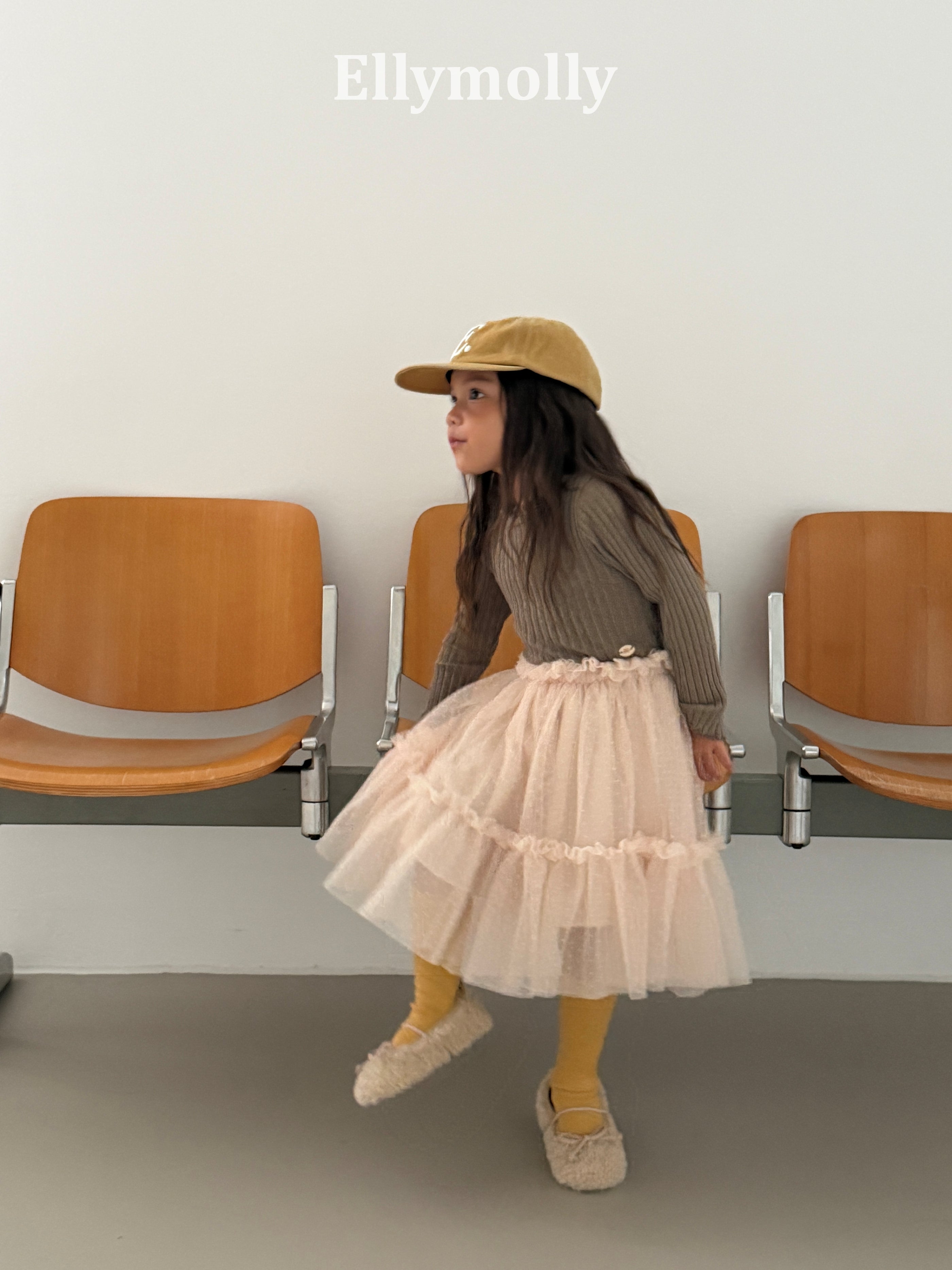 ［ELLY MOLLY］Dine wave rib tops