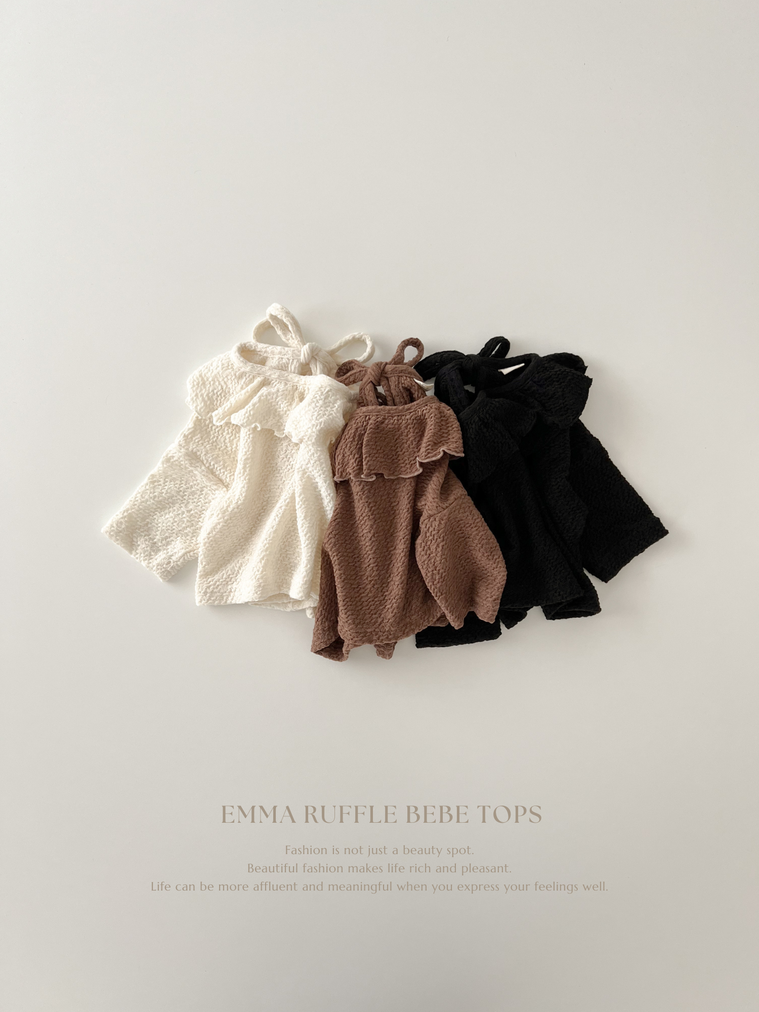 Emma ruffle bebe tops