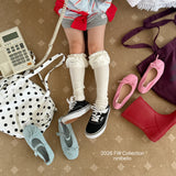 ［ninibello］Frill knee socks