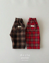 ［Aosta］Check pants