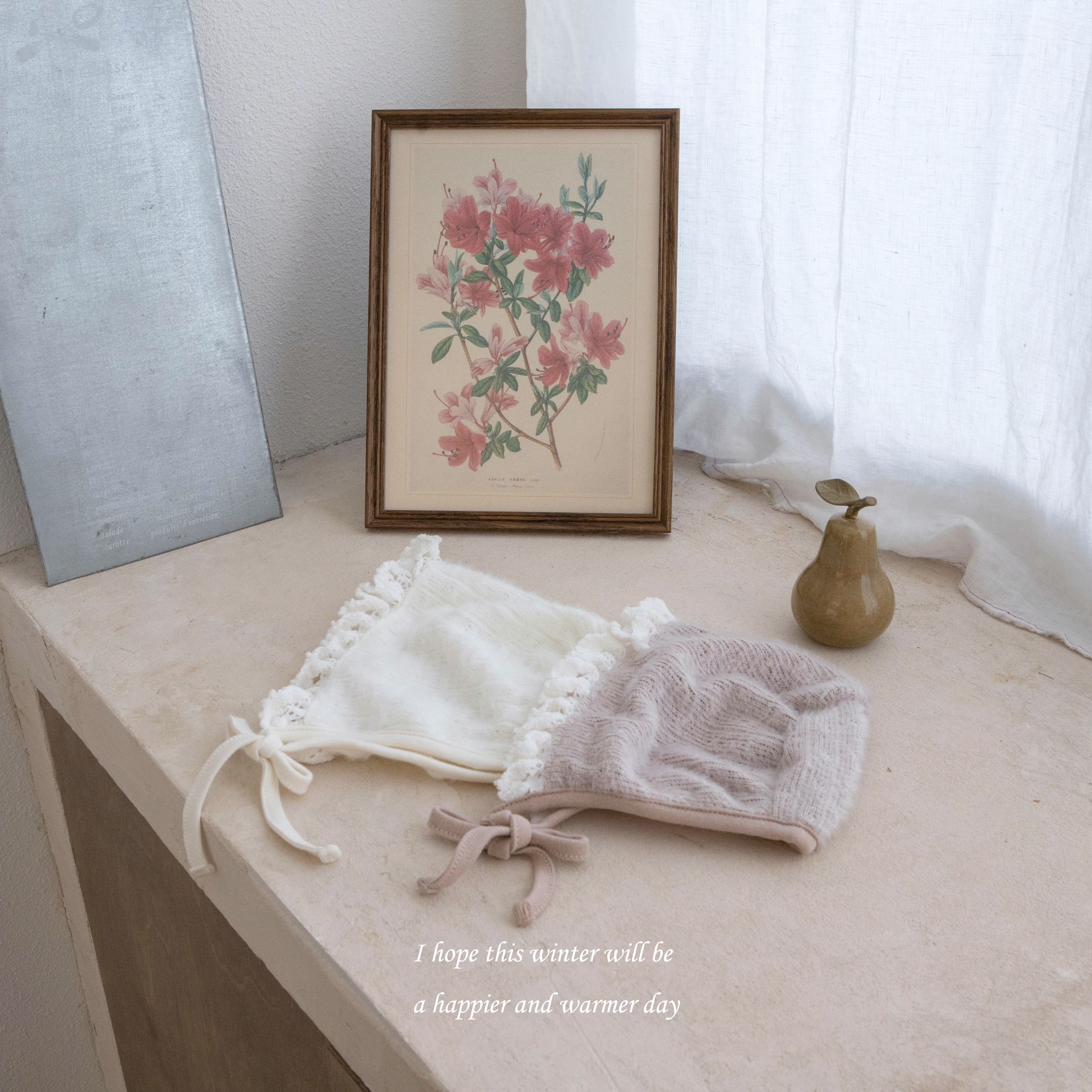 ［mkids］Soft frill bonnet