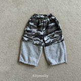 ［ELLY MOLLY］Soft warm camo pants