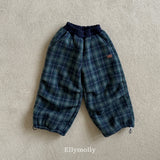 ［ELLY MOLLY］Teddy fur check pants