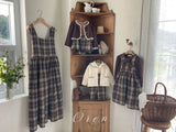［OREN］Noirjette check bloomer skirt