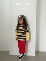 ［ELLY MOLLY］Campus layered tee