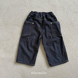 ［ELLY MOLLY］Rivet curve denim pants