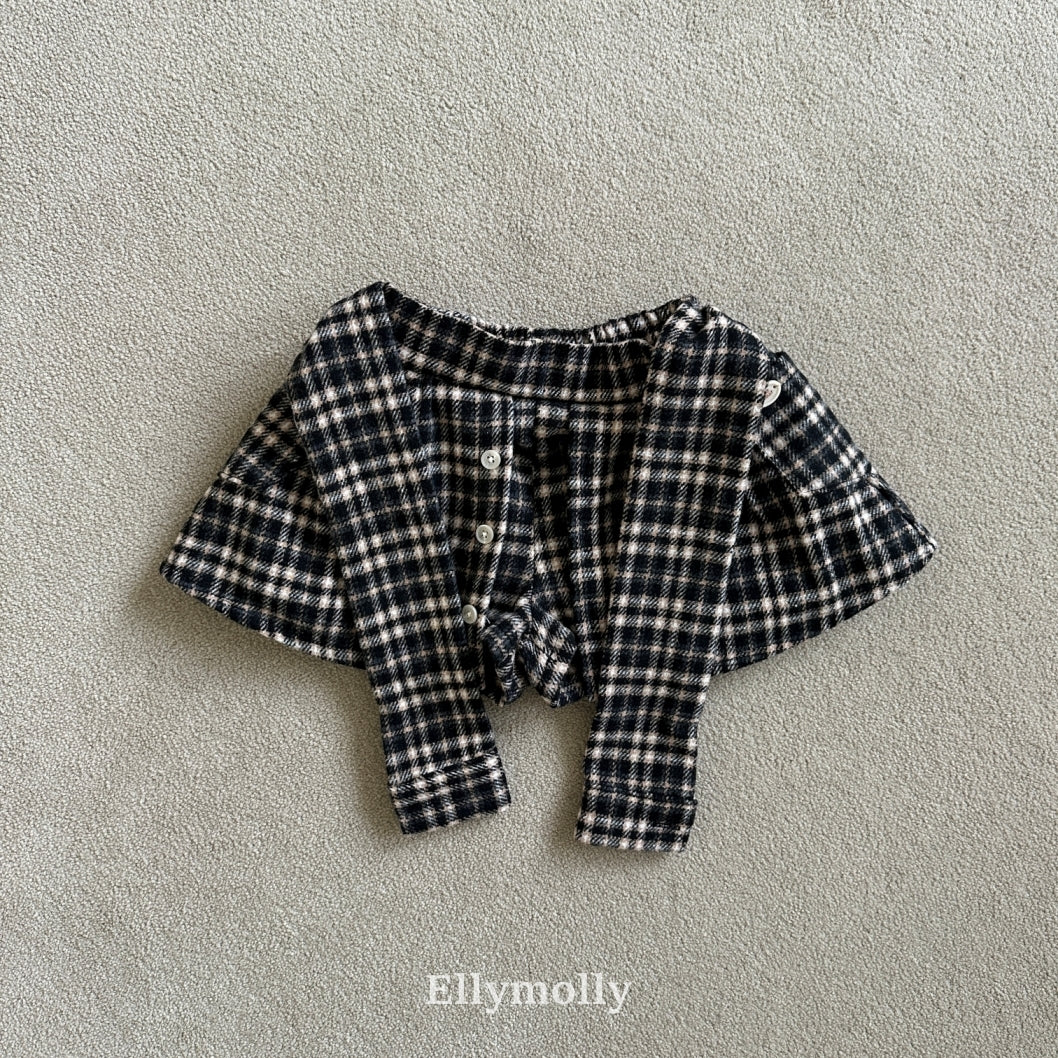 ［ELLY MOLLY］Miso check wrap pants