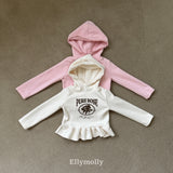 ［ELLY MOLLY］Rose frill hoodie