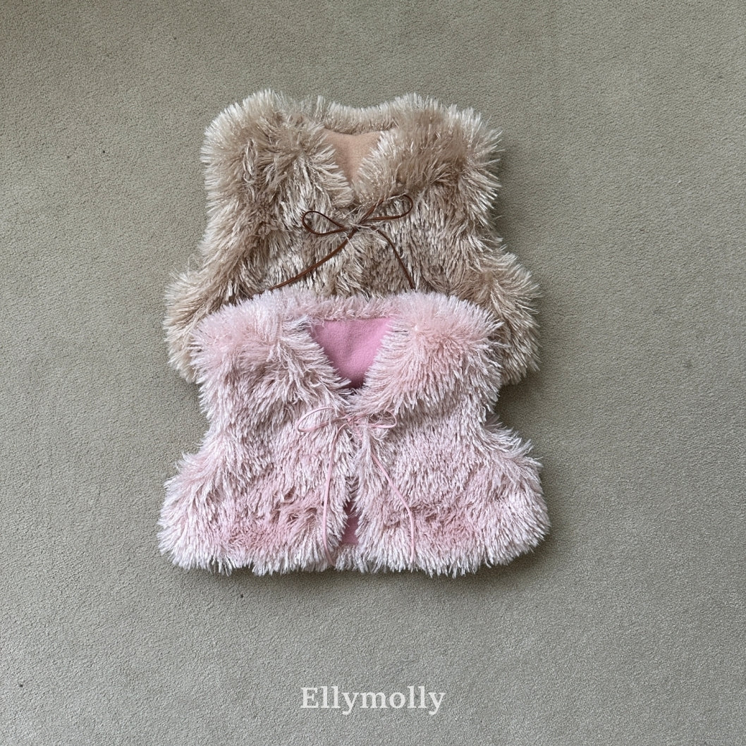 ［ELLY MOLLY］Fluffy vest