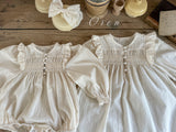 ［OREN］Miel smocking rompers