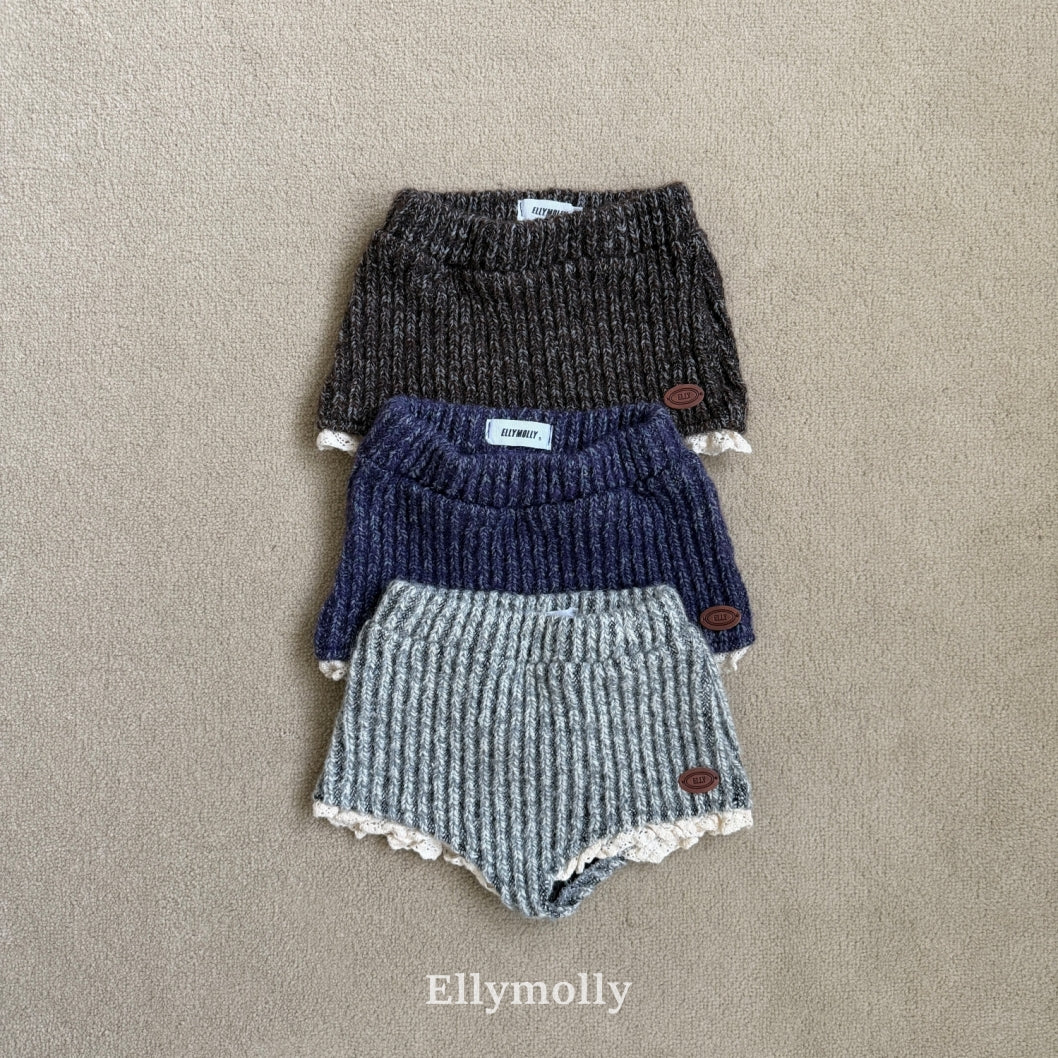 ［ELLY MOLLY］Muffin wool knit pants