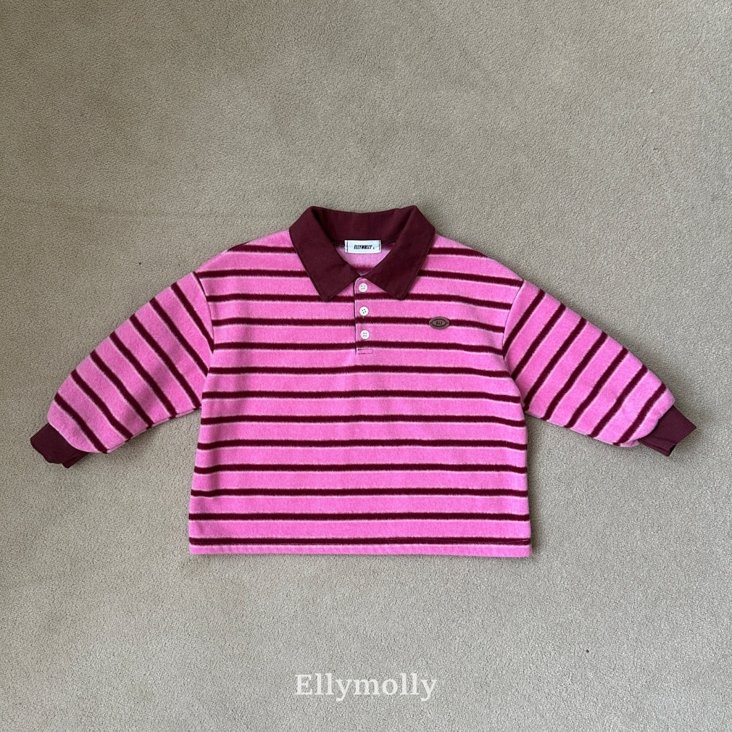 ［ELLY MOLLY］Pompom snow collar tee