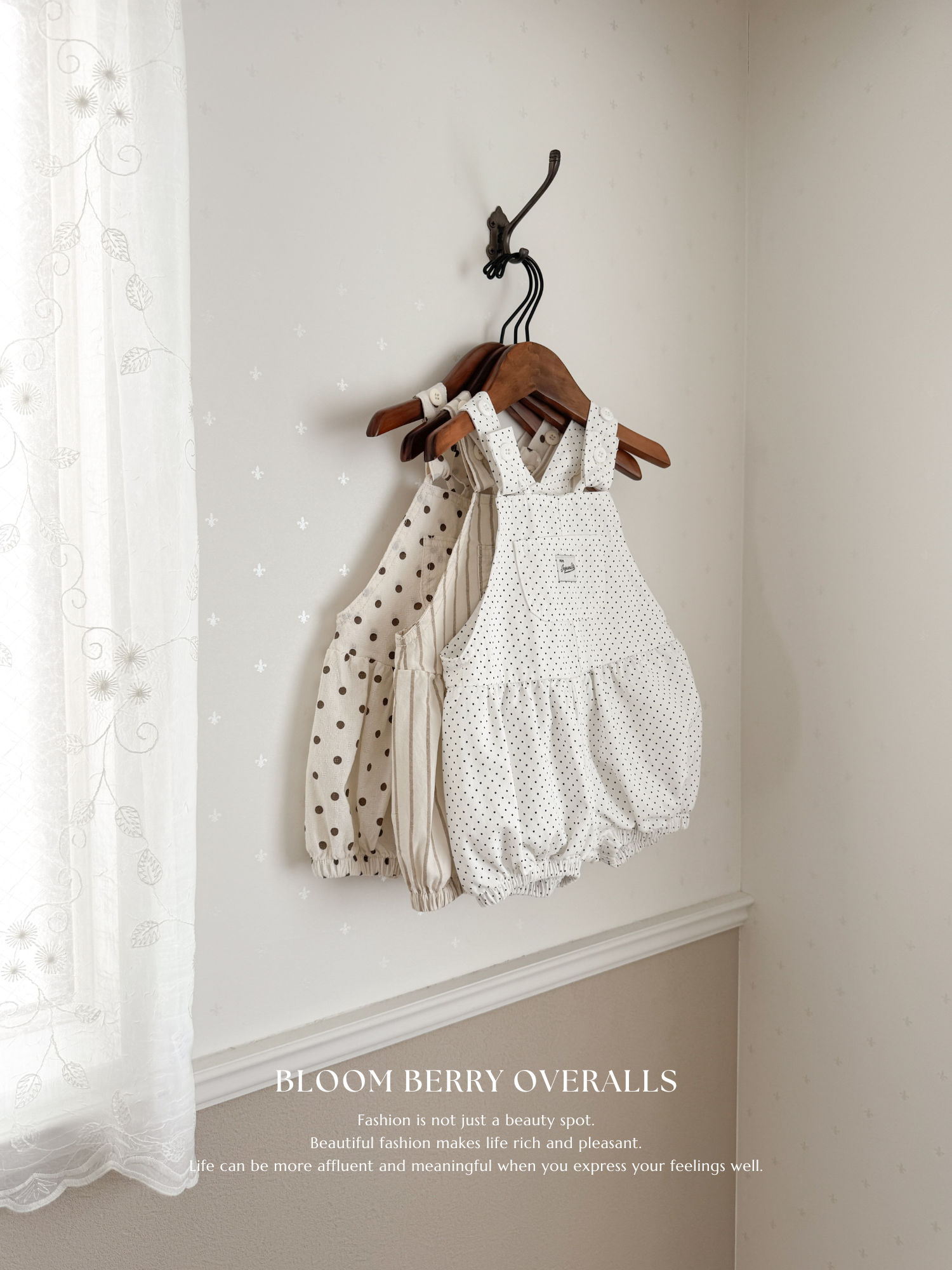 Bloom berry overalls