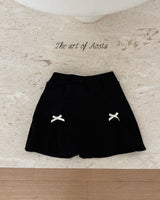 ［Aosta］Bibi Ribbon Skirt Pants