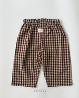 ［Aosta］Caramel Check Pants